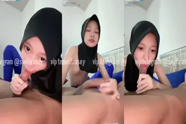 Ukhti Casey Hijab Cantik Pasrah Servis Kasur